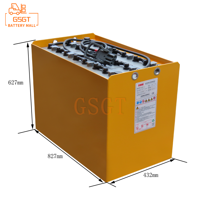 EFG113 forklift battery 12-7PZS805 Three-fulcrum Jungheinrich forklift battery model table