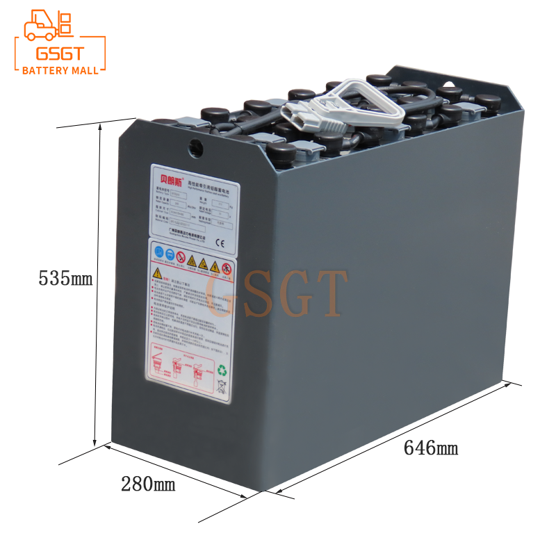 VSFL320-24V lead-acid battery enables the endurance of NICHIYU PLD30 3-ton pallet forklift