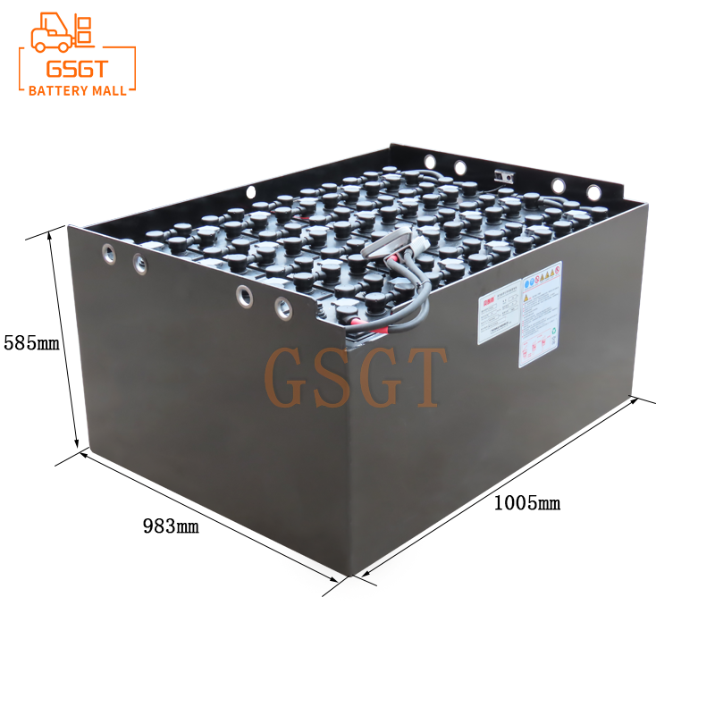  48V1050Ah HYSTER 10HPzS1050 Lead-acid Battery Empowers the Performance of Hyster E65XN-40 Forklift